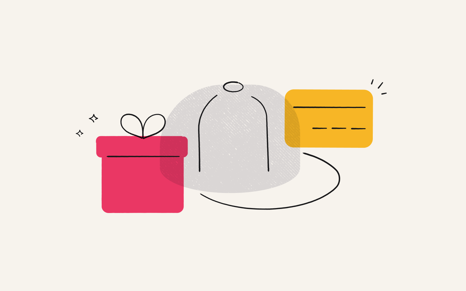 A hat, an incentive, and a gift: three different giveaway options companies can gift to booth visitors and prospects at trade shows and conferences.
