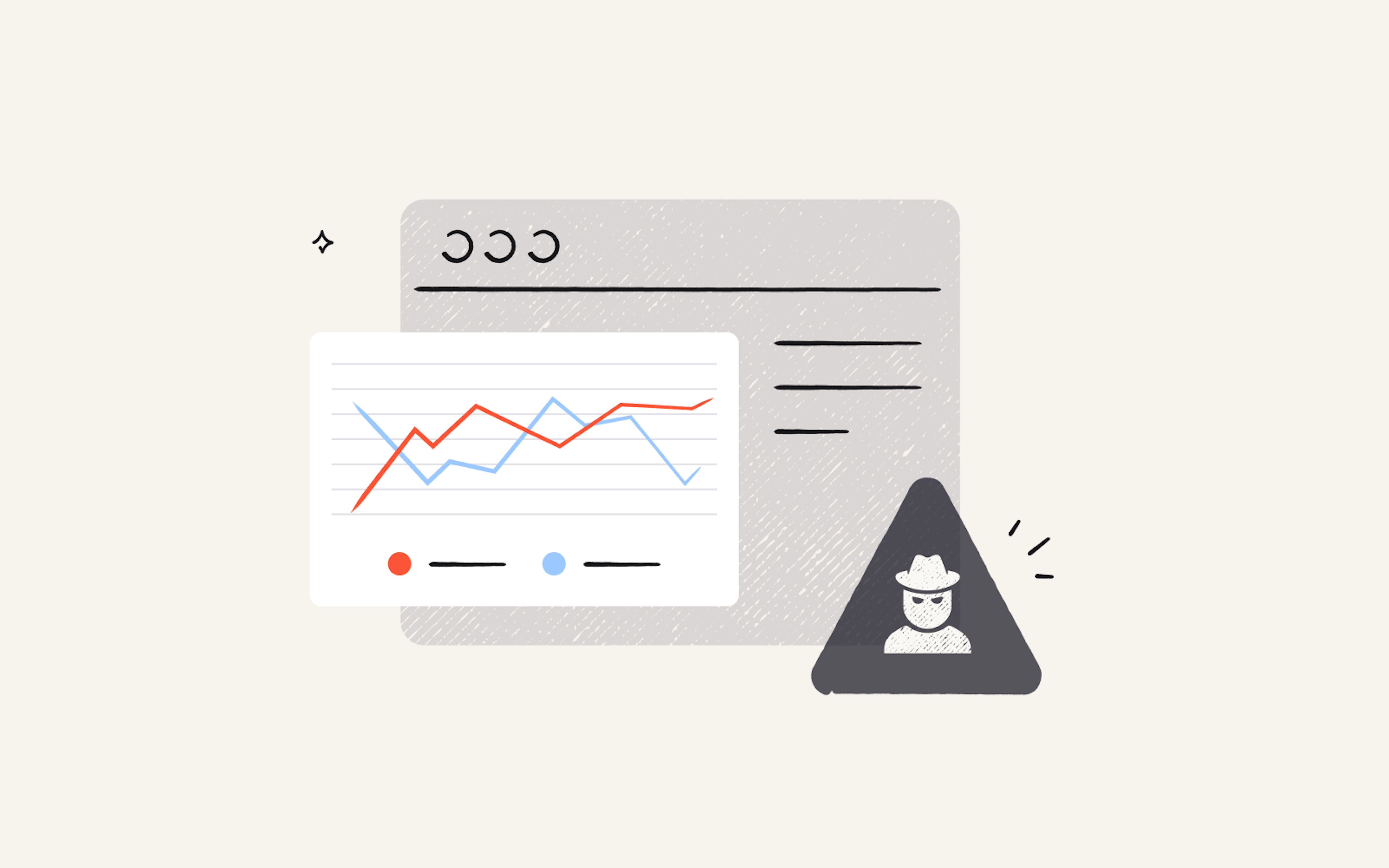 An illustration of a fraudulent participant accessing a market research study, representing fraud in market research.
