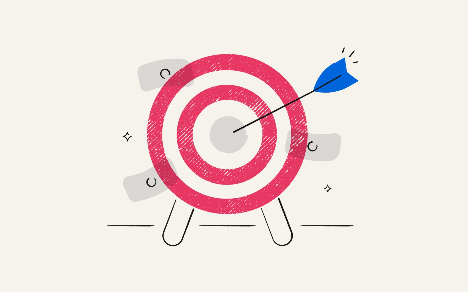 A target with incentives on the board, representing appropriate incentive pay for employees.