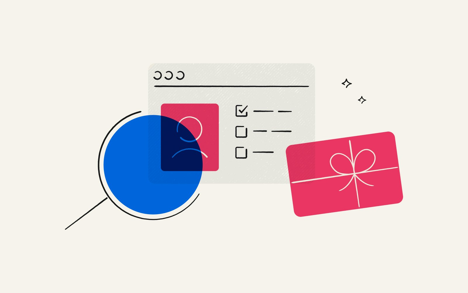 An illustration of a research participant profile and an incentive representing research incentives.