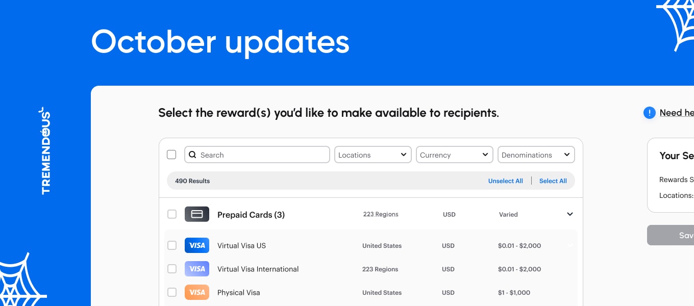 Product improvements — October 2021 🎃