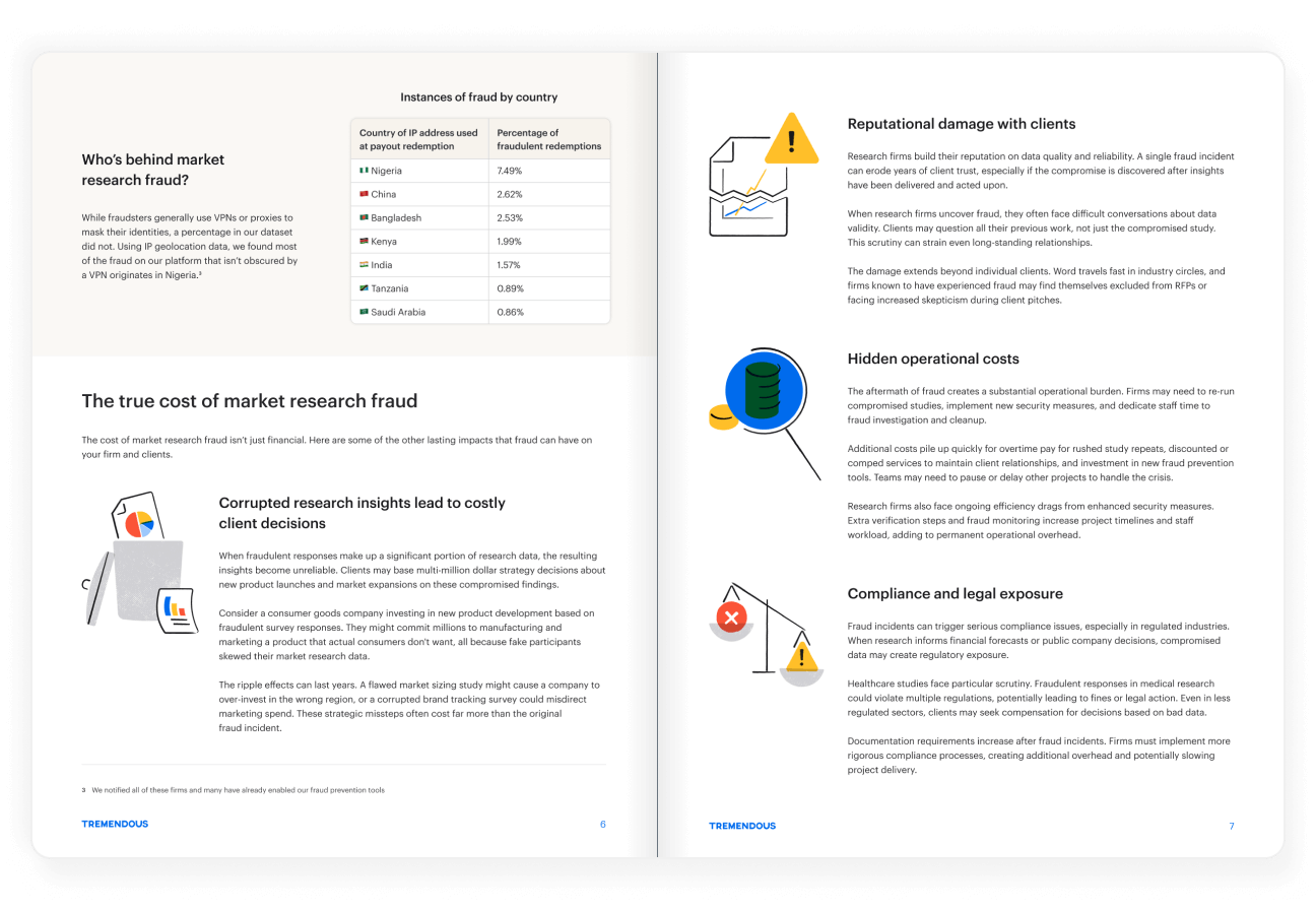 Interior pages of The Market Researcher's Guide to Fraud asset