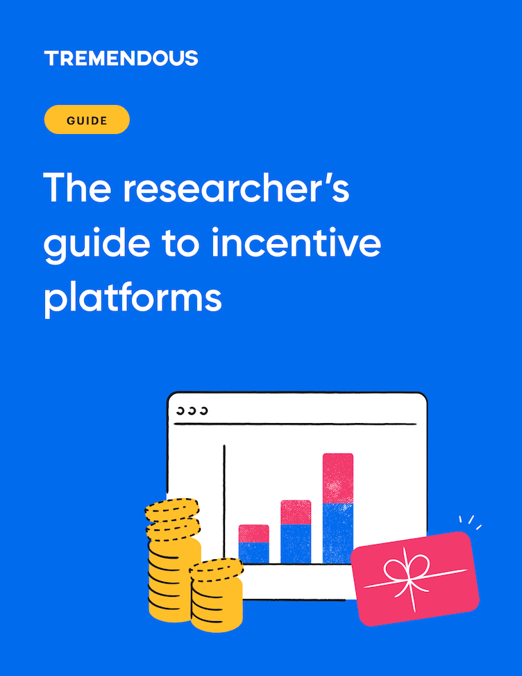 Illustration of a chart, coins, and gift card