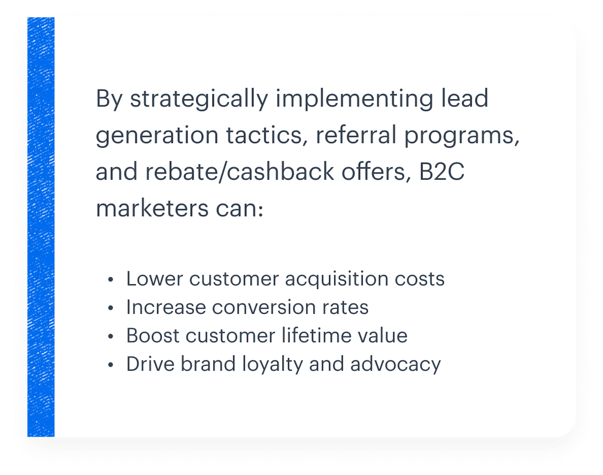 Excerpt from the B2C marketer's guide to customer acquisition