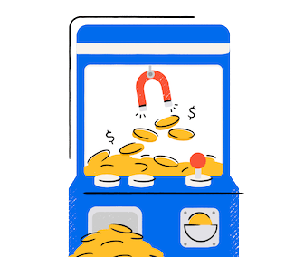 An illustration depicting cashback rewards.