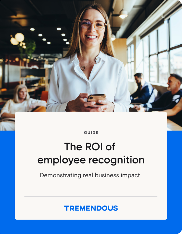 The cover page of The ROI of employee recognition: Demonstrating Real Business Impact.