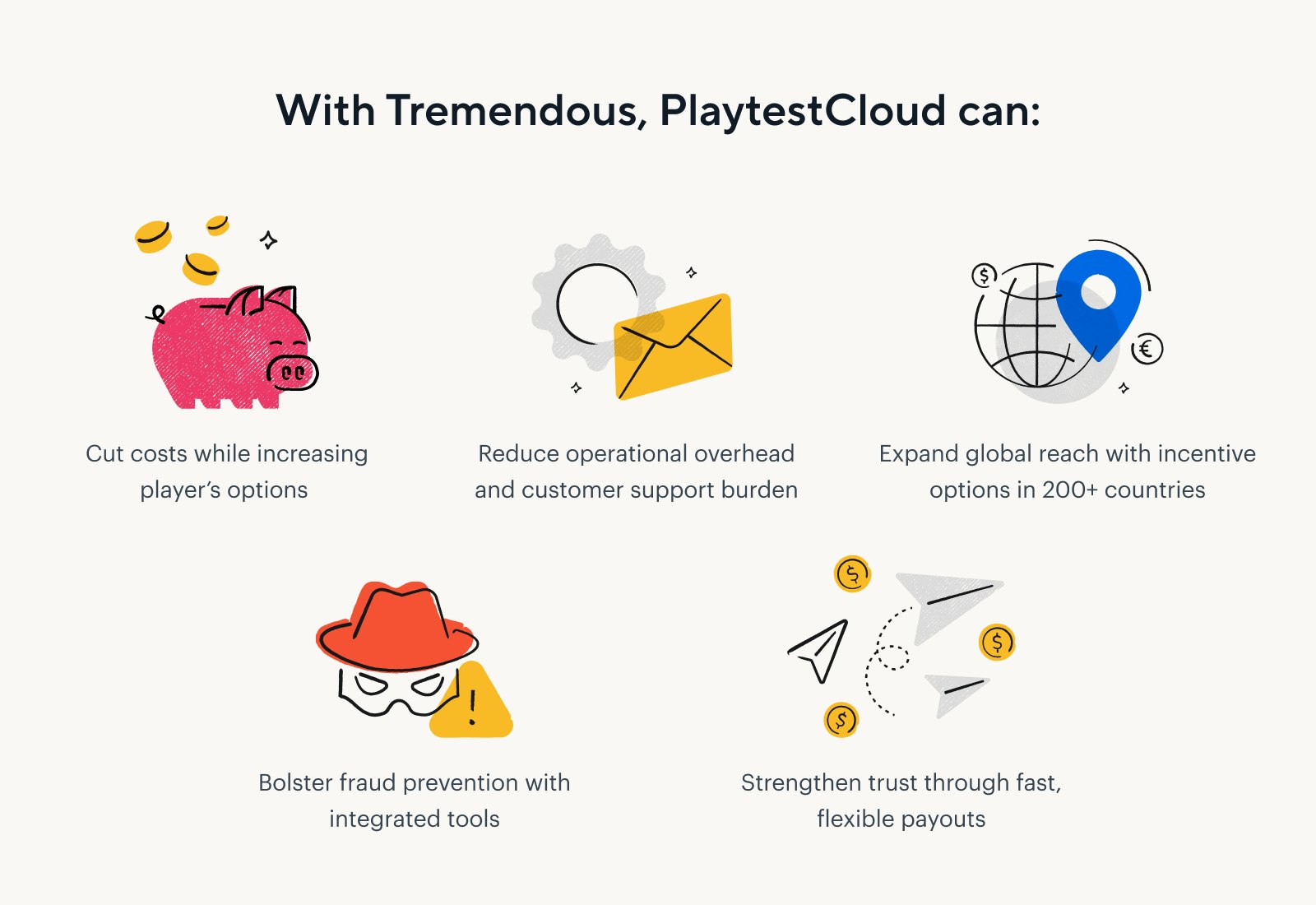 PlaytestCloud saves money, reduces admin, and blocks fraud with Tremendous