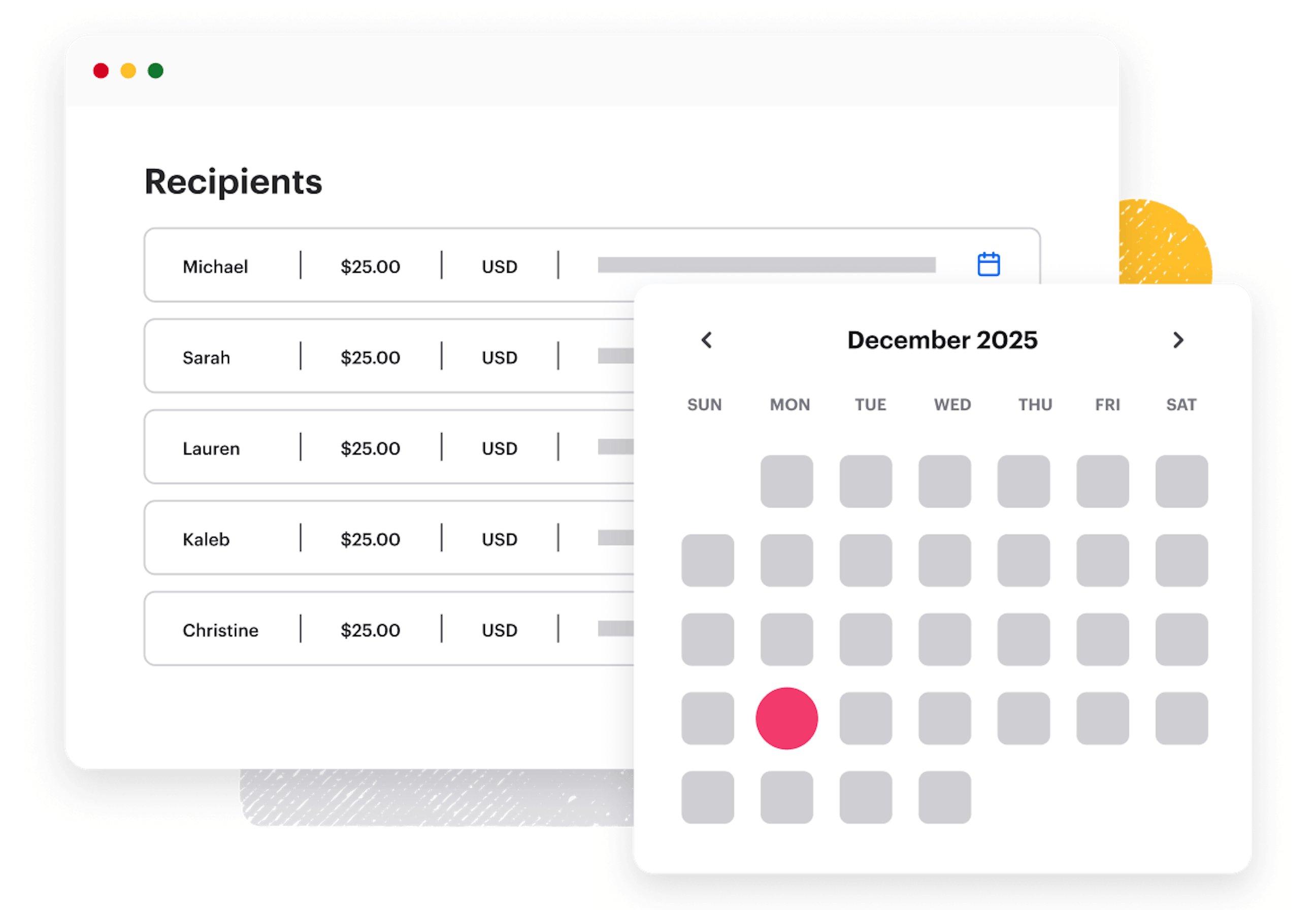 An illustration of advance reward scheduling in Tremendous.