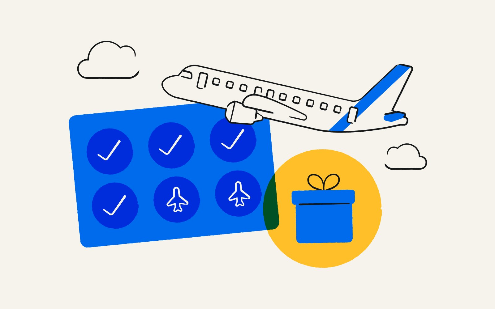 illustration of airplane