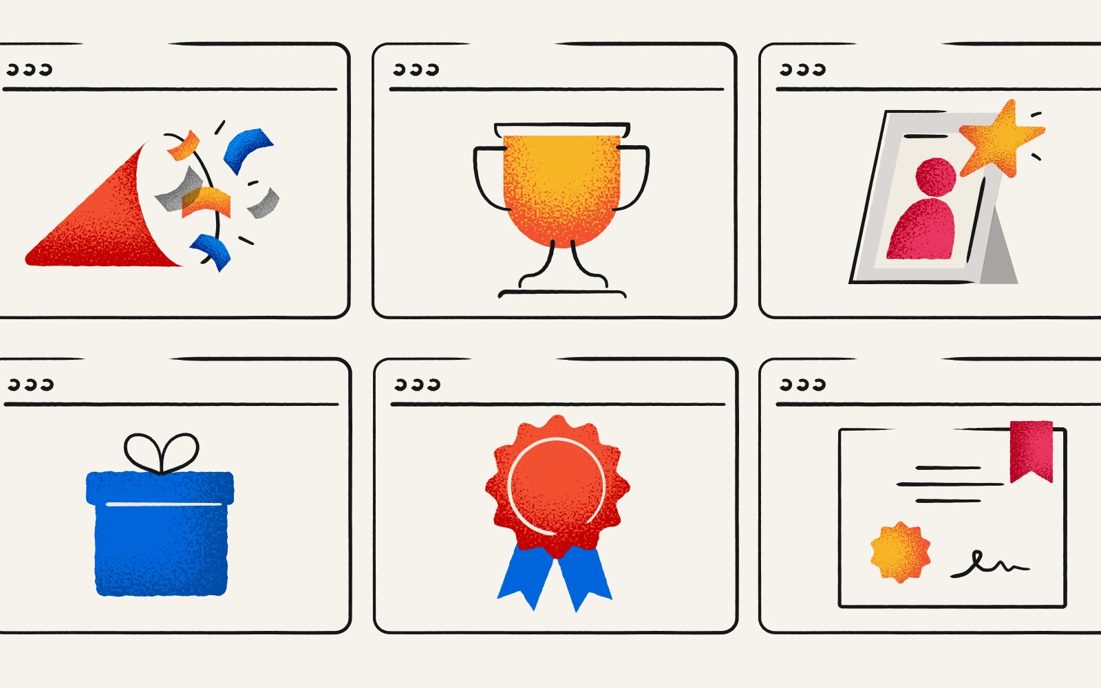 illustration of employee recognition platforms