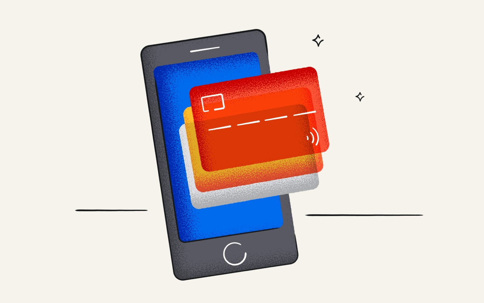 illustration of a digital wallet