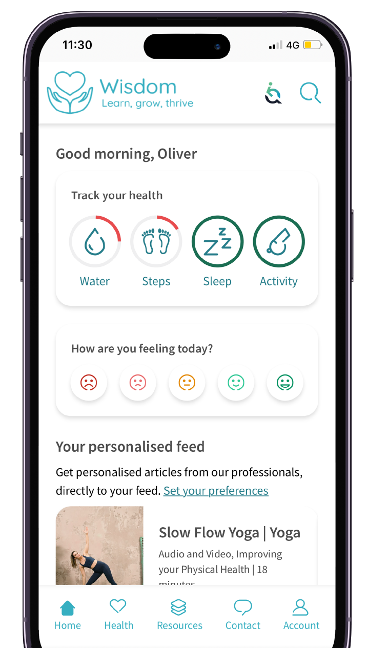 mood tracker Wisdom App