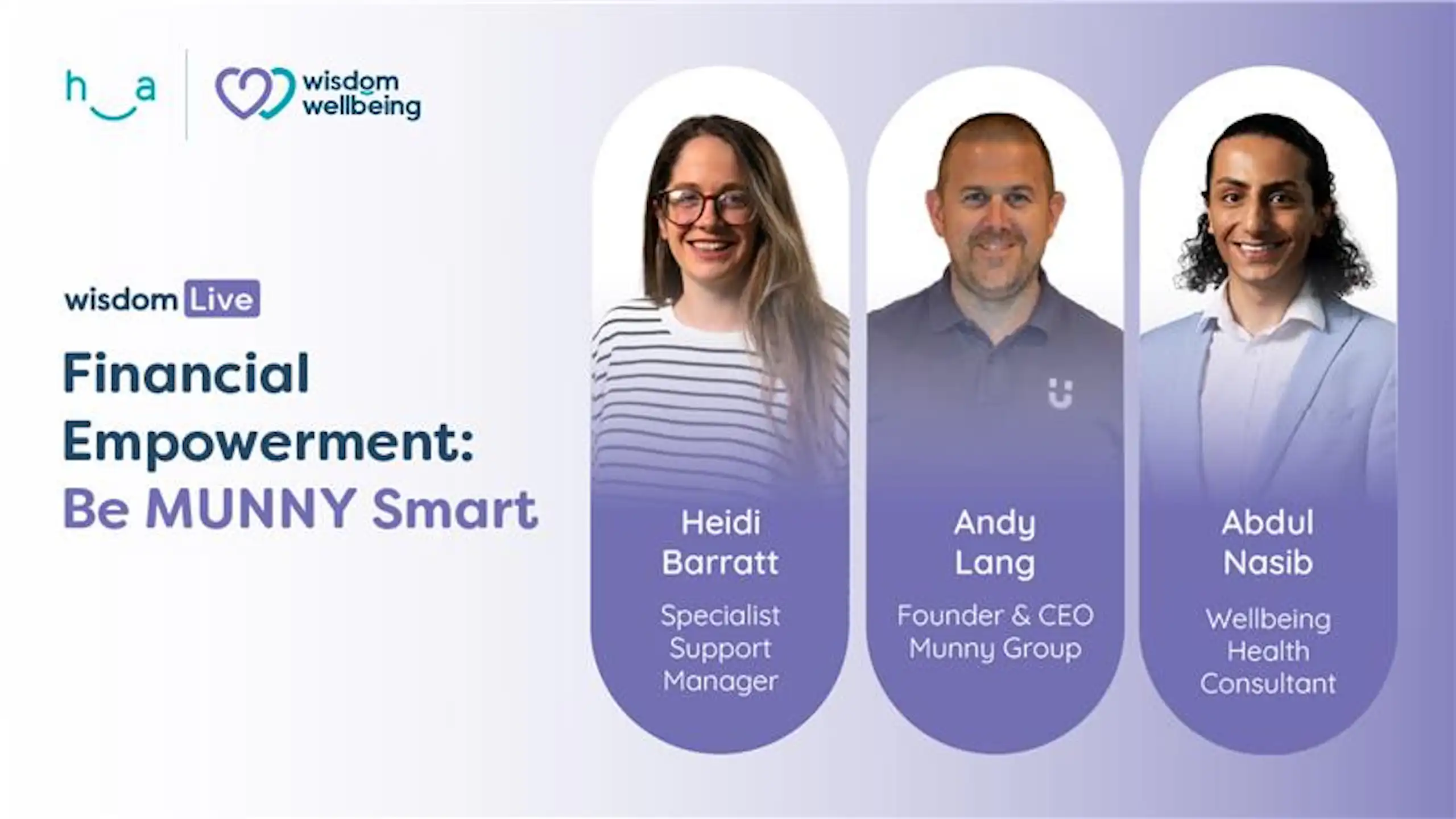 Financial wellbeing webinar Financial wellbeing webinar