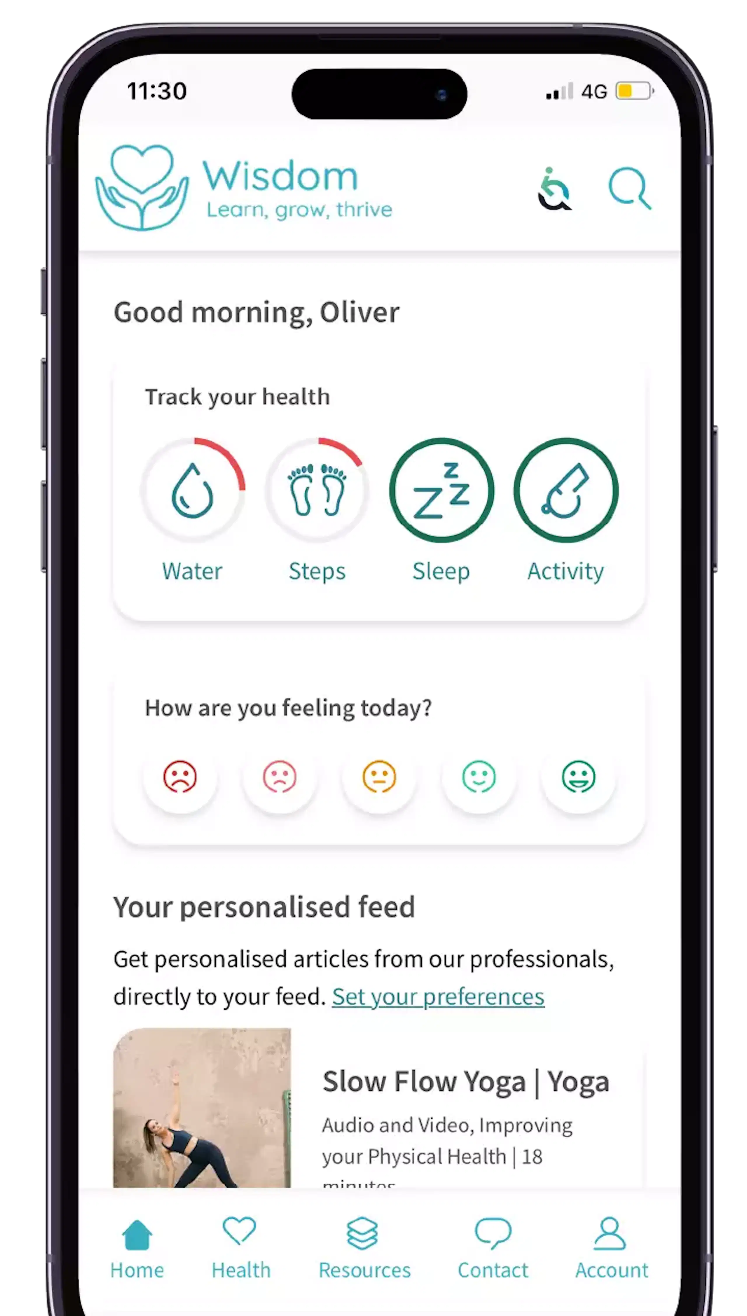 mood tracker Wisdom App