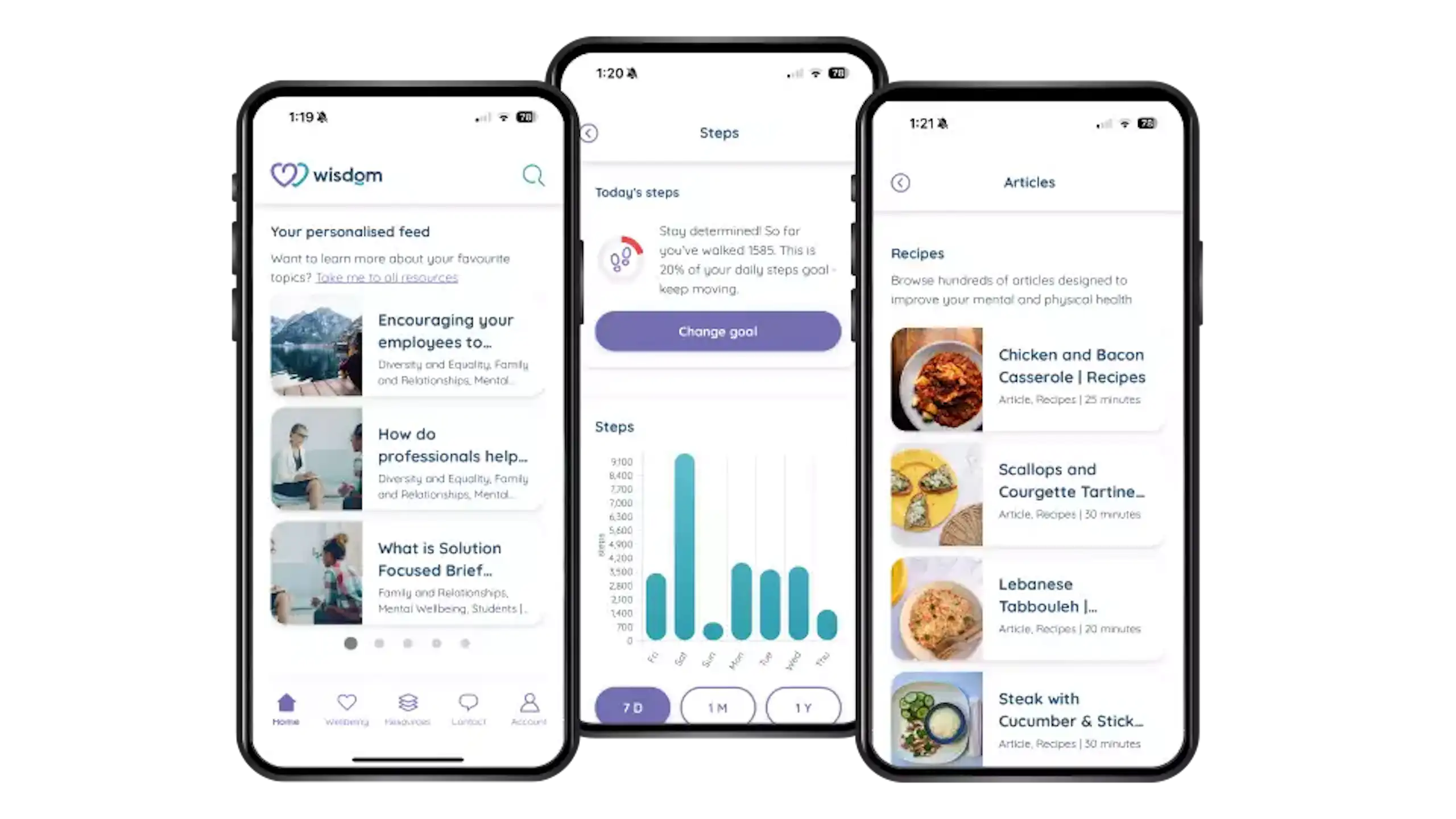 Wisdom - Employee benefits and wellbeing app