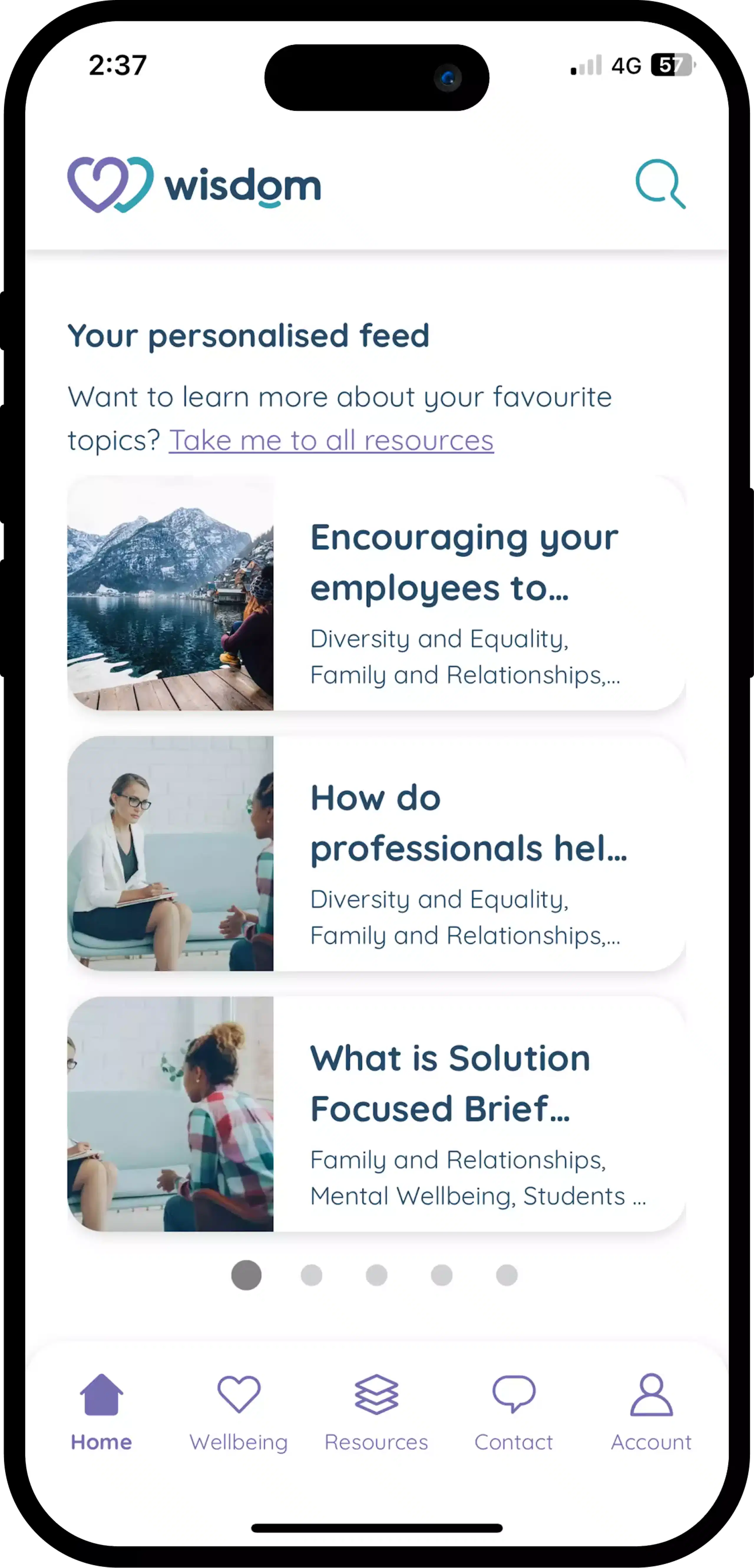 Wisdom App - Personalised Feeds Wisdom App - Personalised Feeds