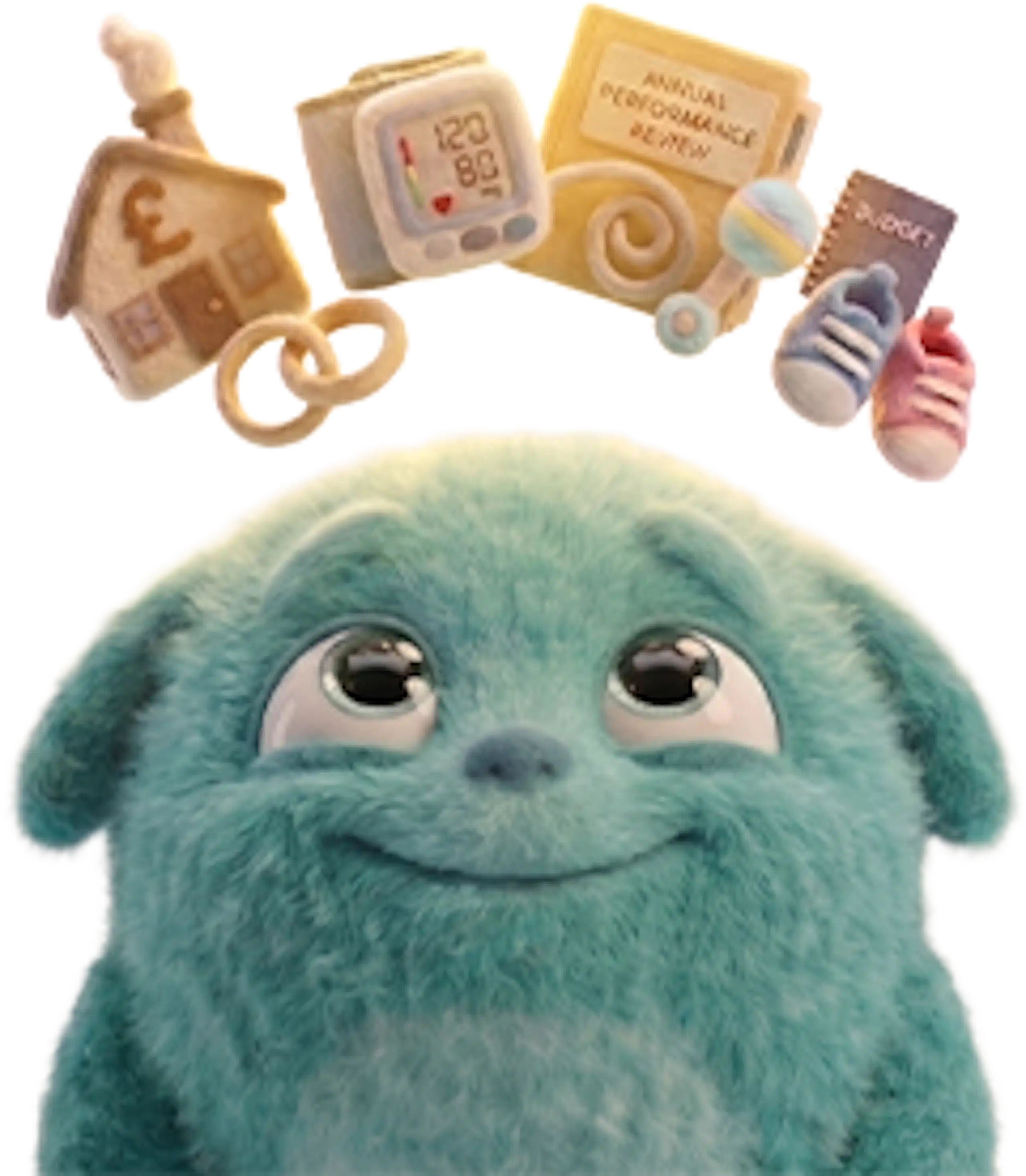 Wisdom Worry Monster character