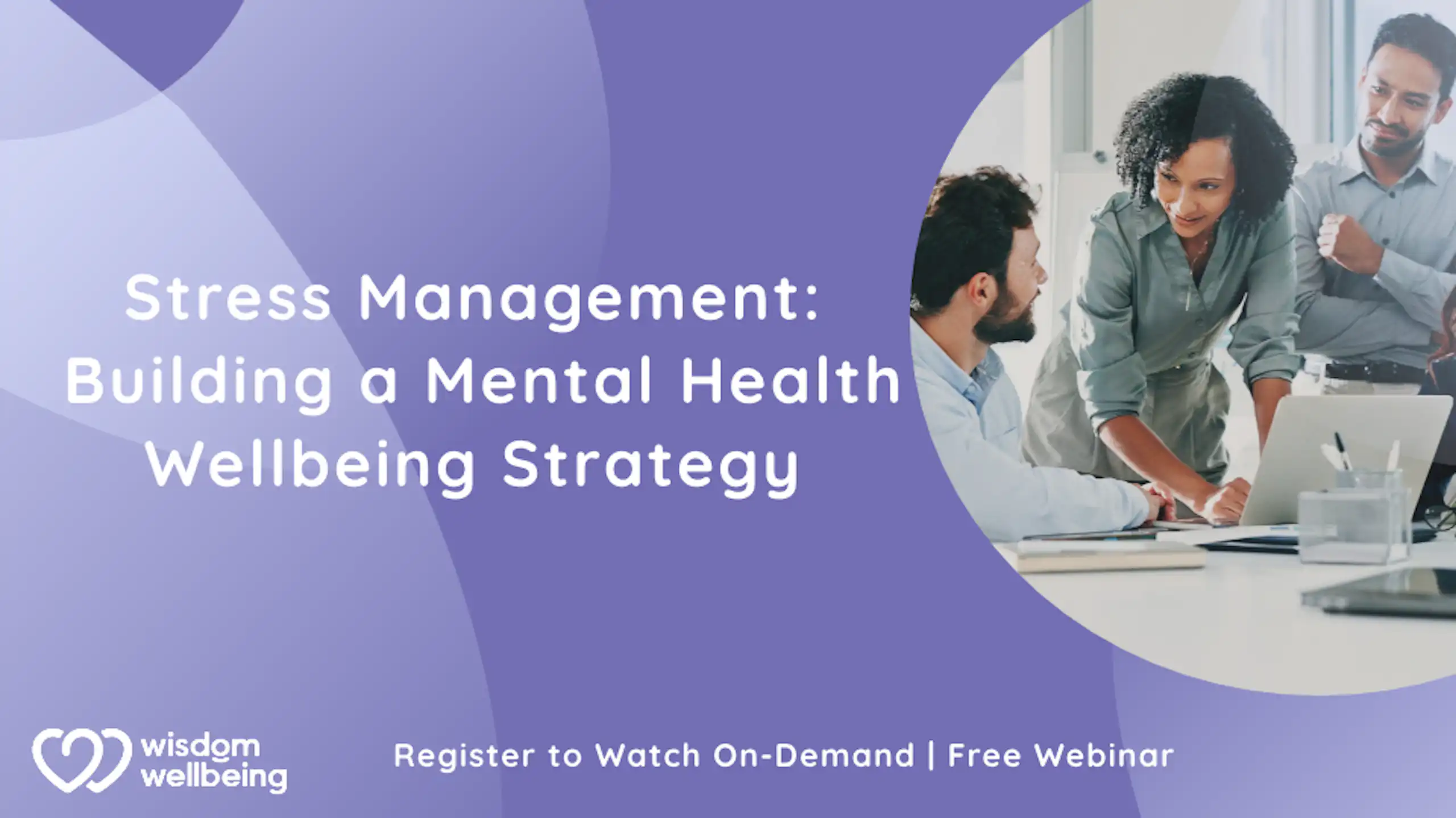 Workplace stress management webinar covering psychosocial hazards, WHS compliance, burnout prevention, and employee wellbeing.