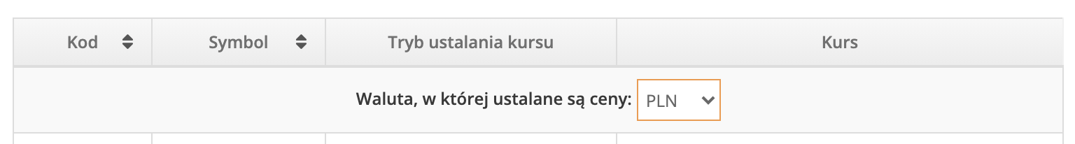 Ustalanie, która z walut w panelu systemu rezerwacyjnego IdoBooking ma być traktowana jako główna