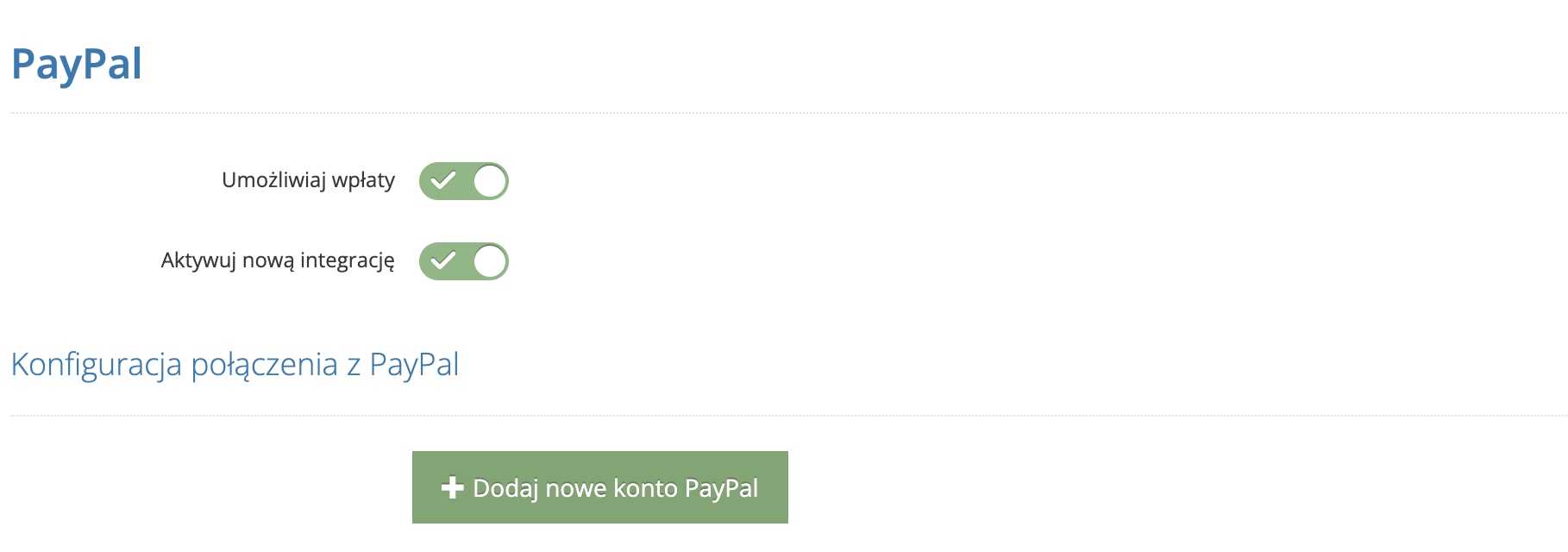 Uruchomienie integracji z PayPal