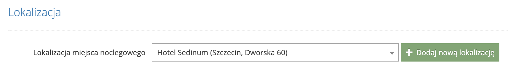 Miejsca noclegowe - lokalizacja