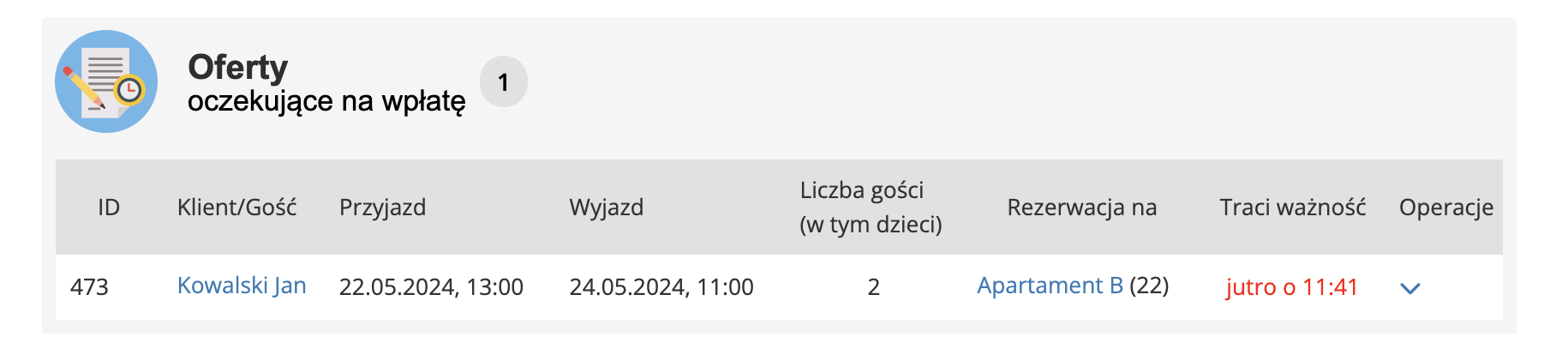 Oferty - listy ofert