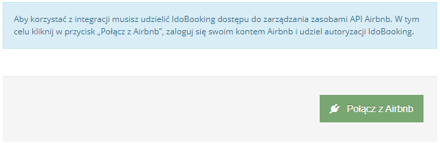 połączenie z airbnb