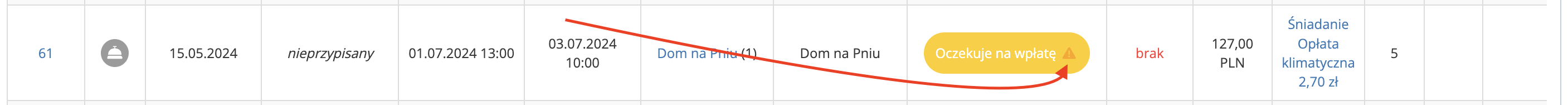 Płatności za rezerwacje - do wyjaśnienia