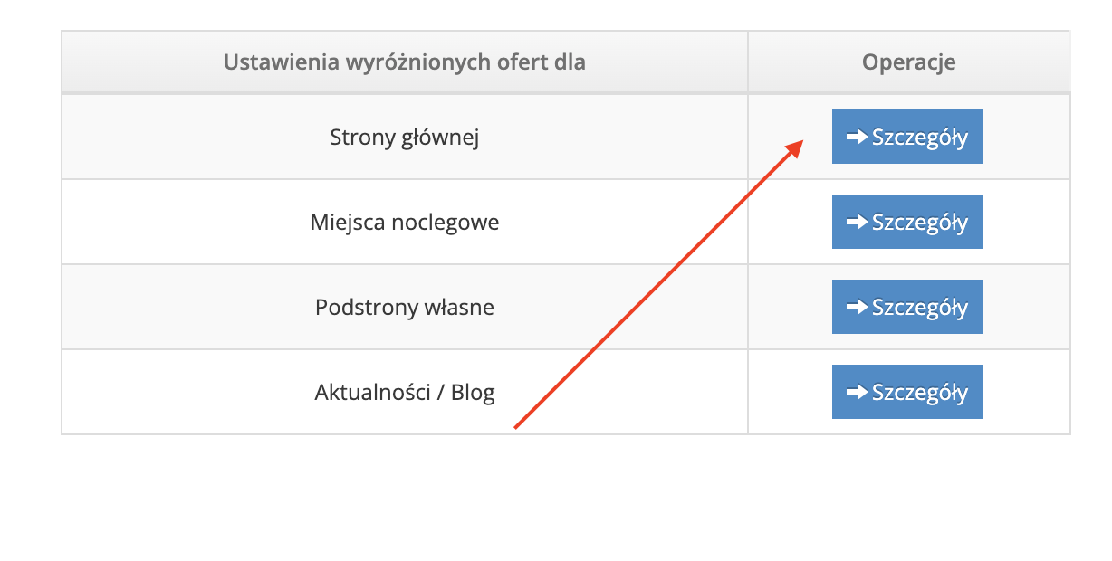 Strona www - wyróżnianie ofert