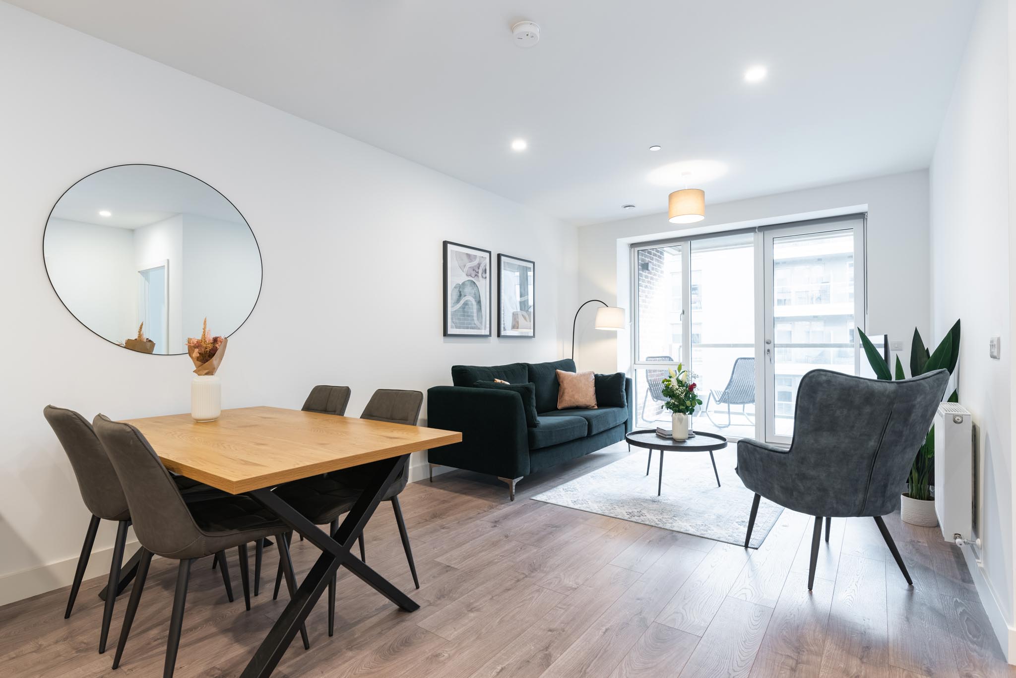 Dining and Lounge Room - One Bedroom Apartment - Urban Rest- Griffith Wood Dublin