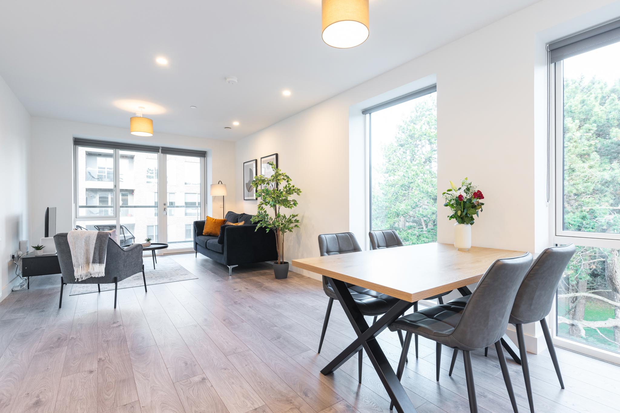 Living & Dining - Two Bedroom Apartment - Urban Rest- Griffith Wood Dublin