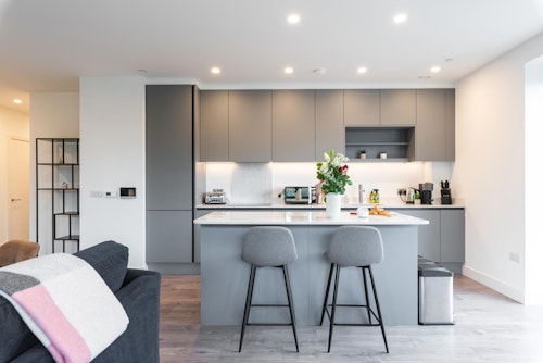 Kitchen Island - Three Bedroom Apartment - Urban Rest- Griffith Wood Dublin