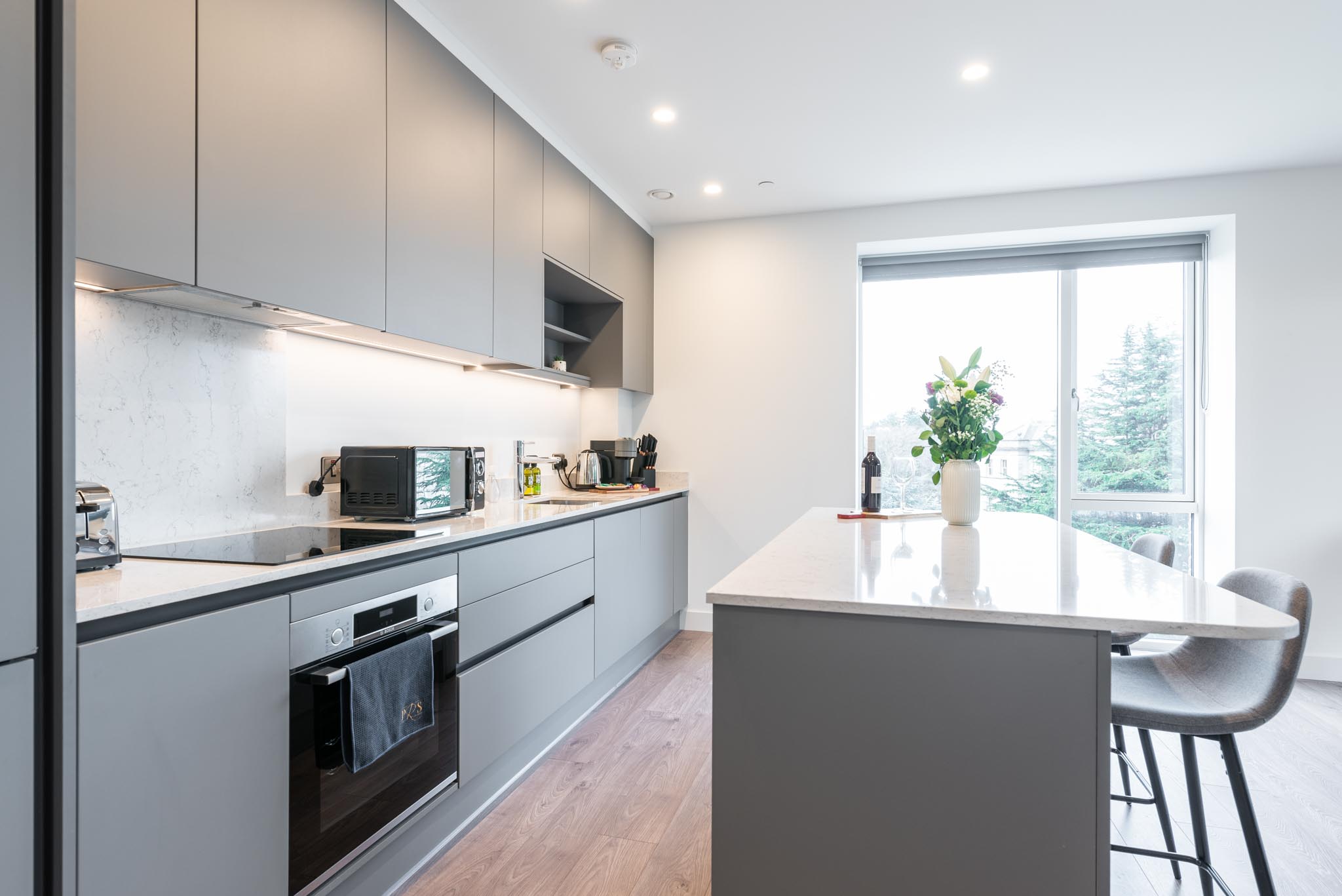 Full Kitchen - Three Bedroom Apartment - Urban Rest- Griffith Wood Dublin