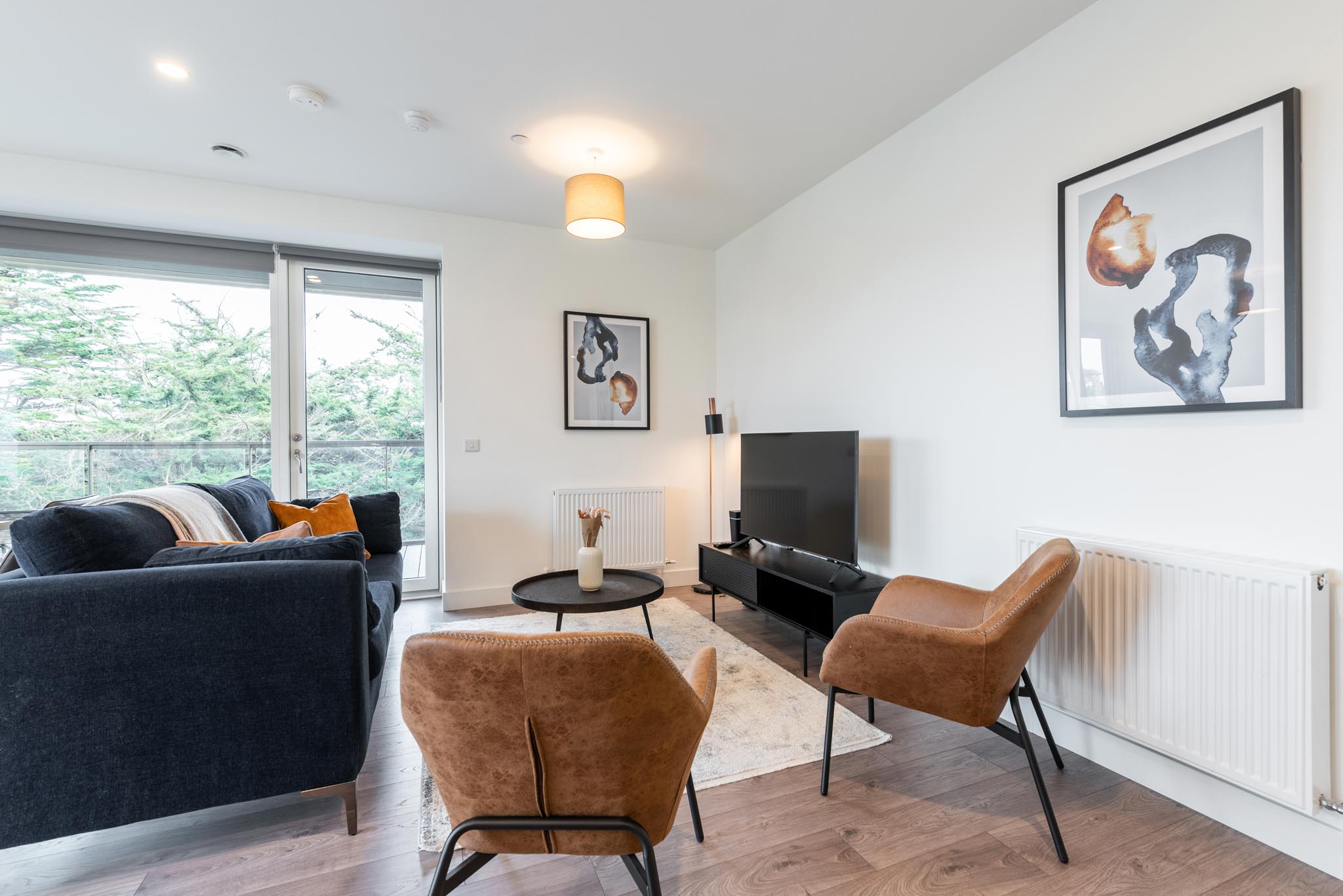 Living Room - Three Bedroom Apartment - Urban Rest- Griffith Wood Dublin