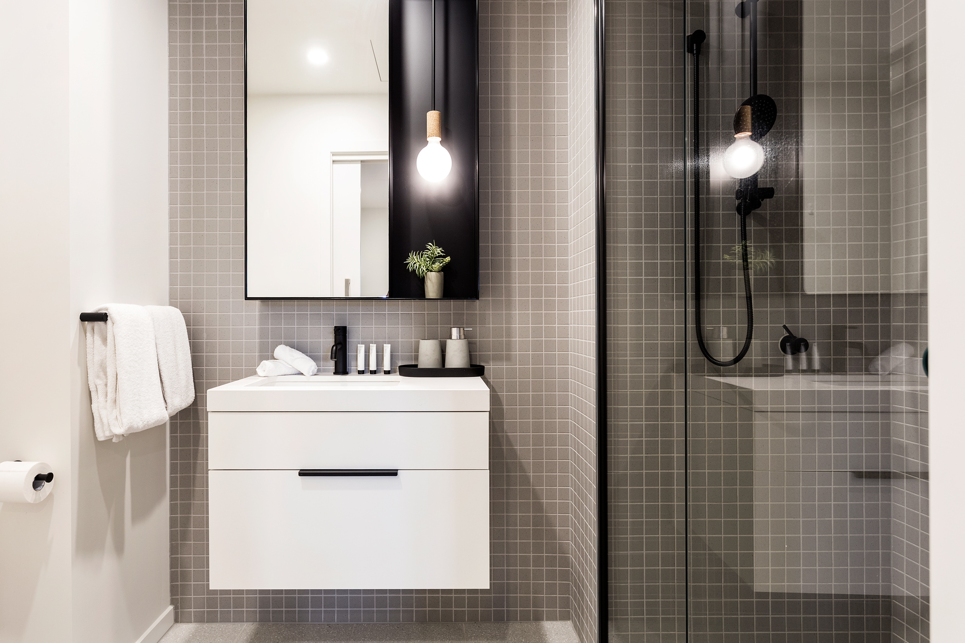 Bathroom - One Bedroom Apartment - Urban Rest- Palmerston Street Apartments Melbourne