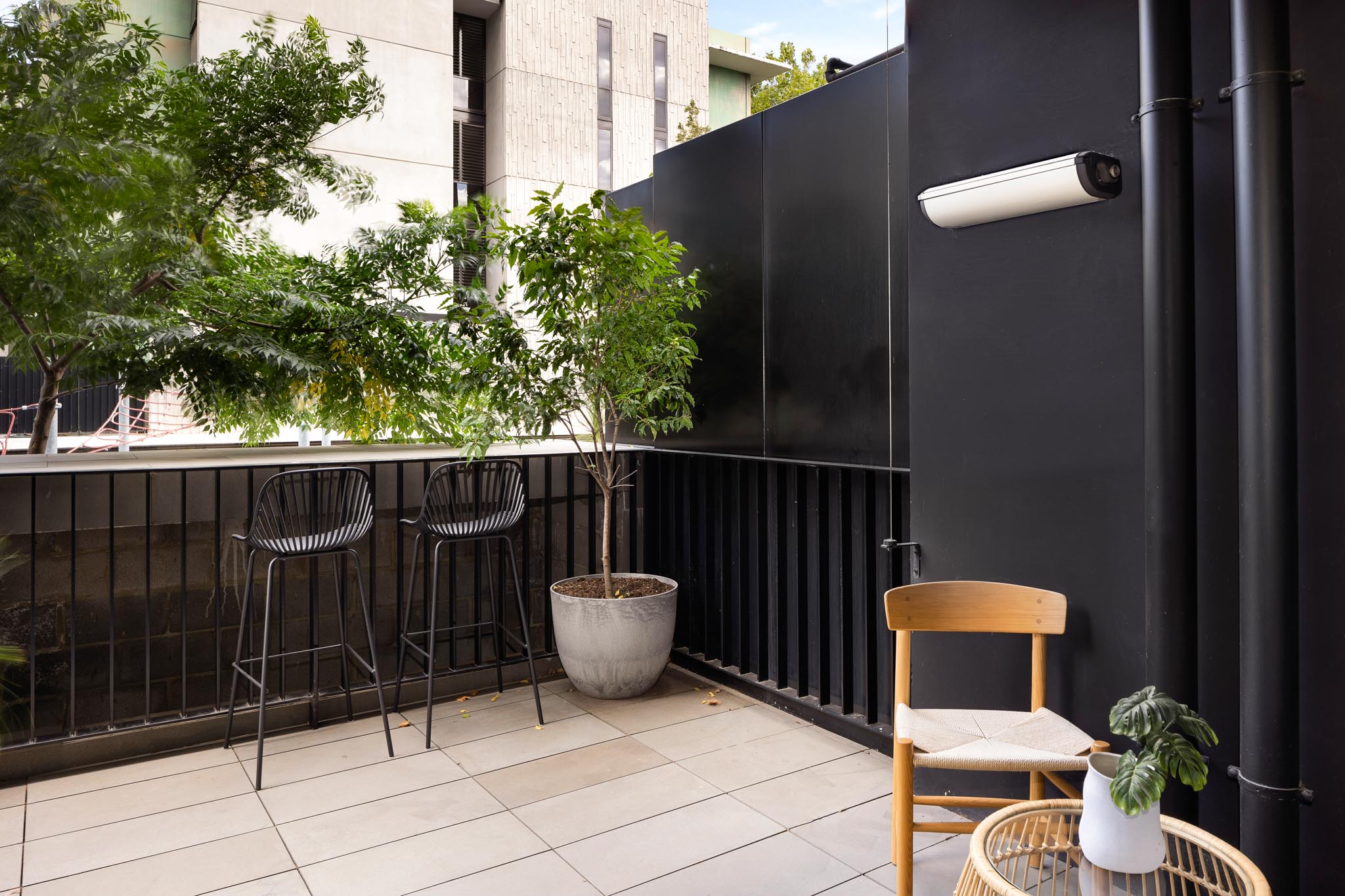 Balcony - Two Bedroom Apartment - Urban Rest- Palmerston Street Apartments Melbourne
