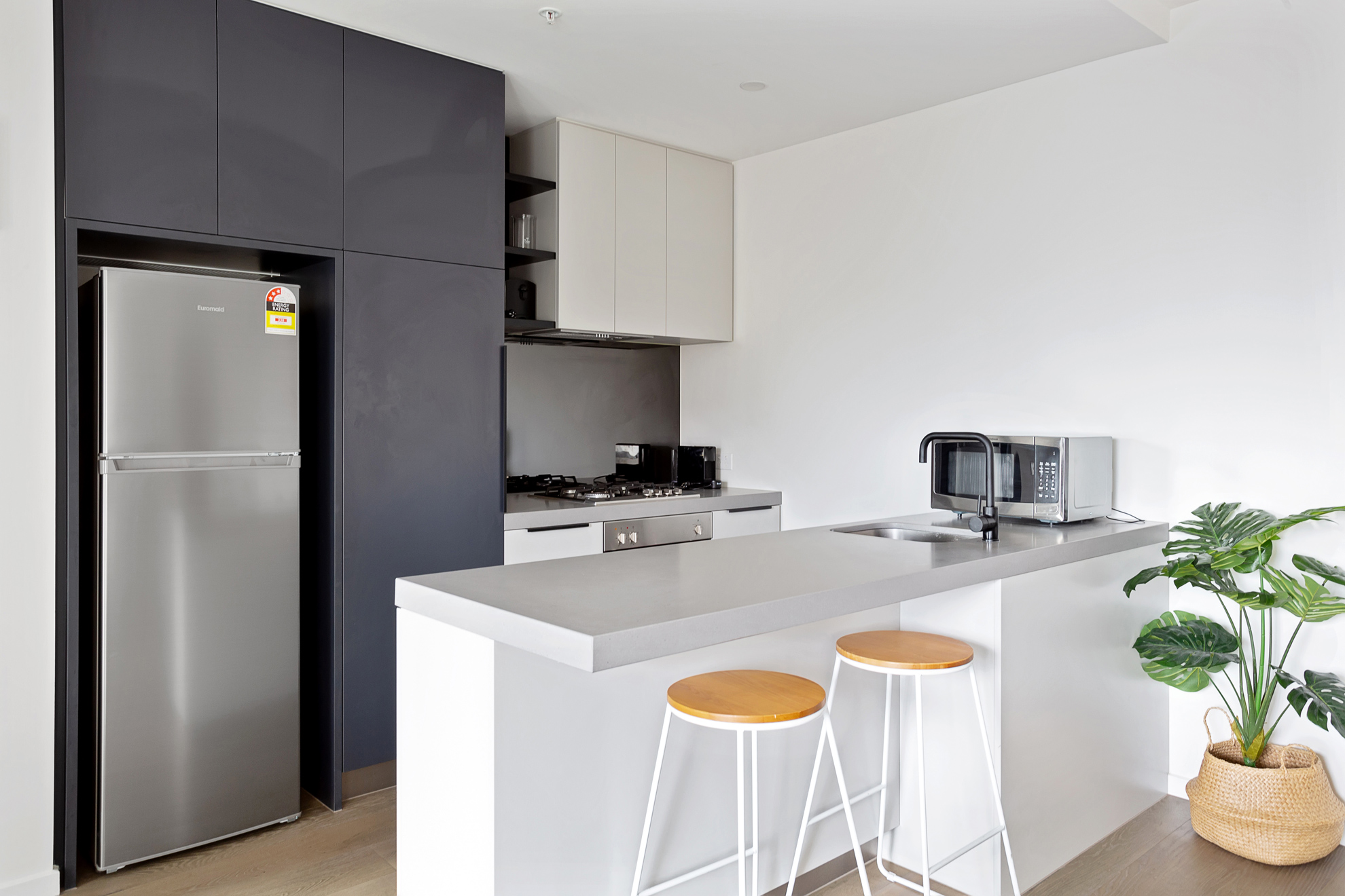 Kitchen - Two Bedroom Executive Apartment - Urban Rest- Palmerston Street Apartments Melbourne