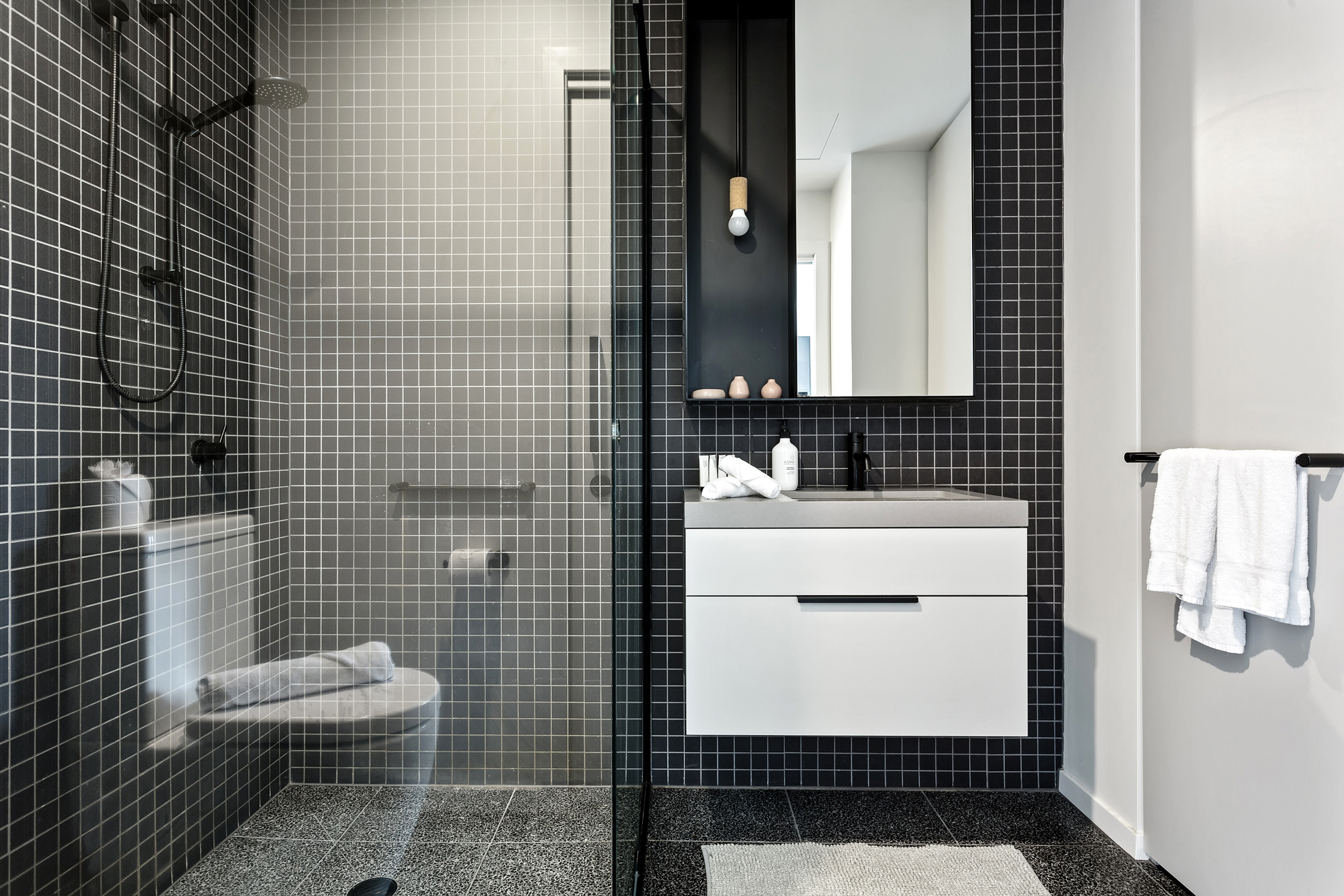 Master Bathroom - Two Bedroom Executive Apartment - Urban Rest- Palmerston Street Apartments Melbourne