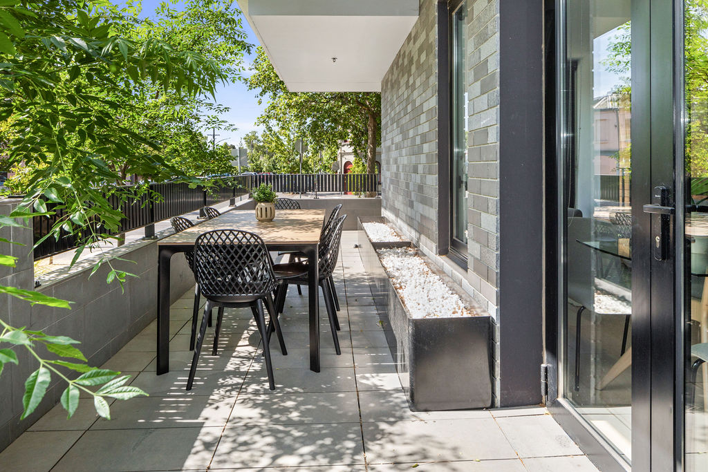 Balcony - Three Bedroom Apartment - Urban Rest- Palmerston Street Apartments Melbourne