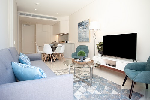 Living Room - One Bedroom Apartment - Urban Rest - The Arc Apartments Sydney