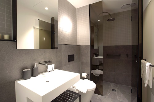 Bathroom - One Bedroom Apartment - Urban Rest - Claremont Apartments Melbourne
