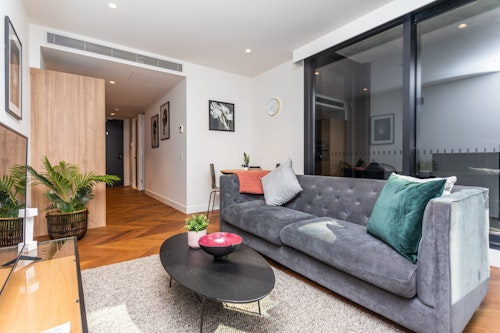 Living Room - One Bedroom Apartment - Urban Rest - Claremont Apartments Melbourne