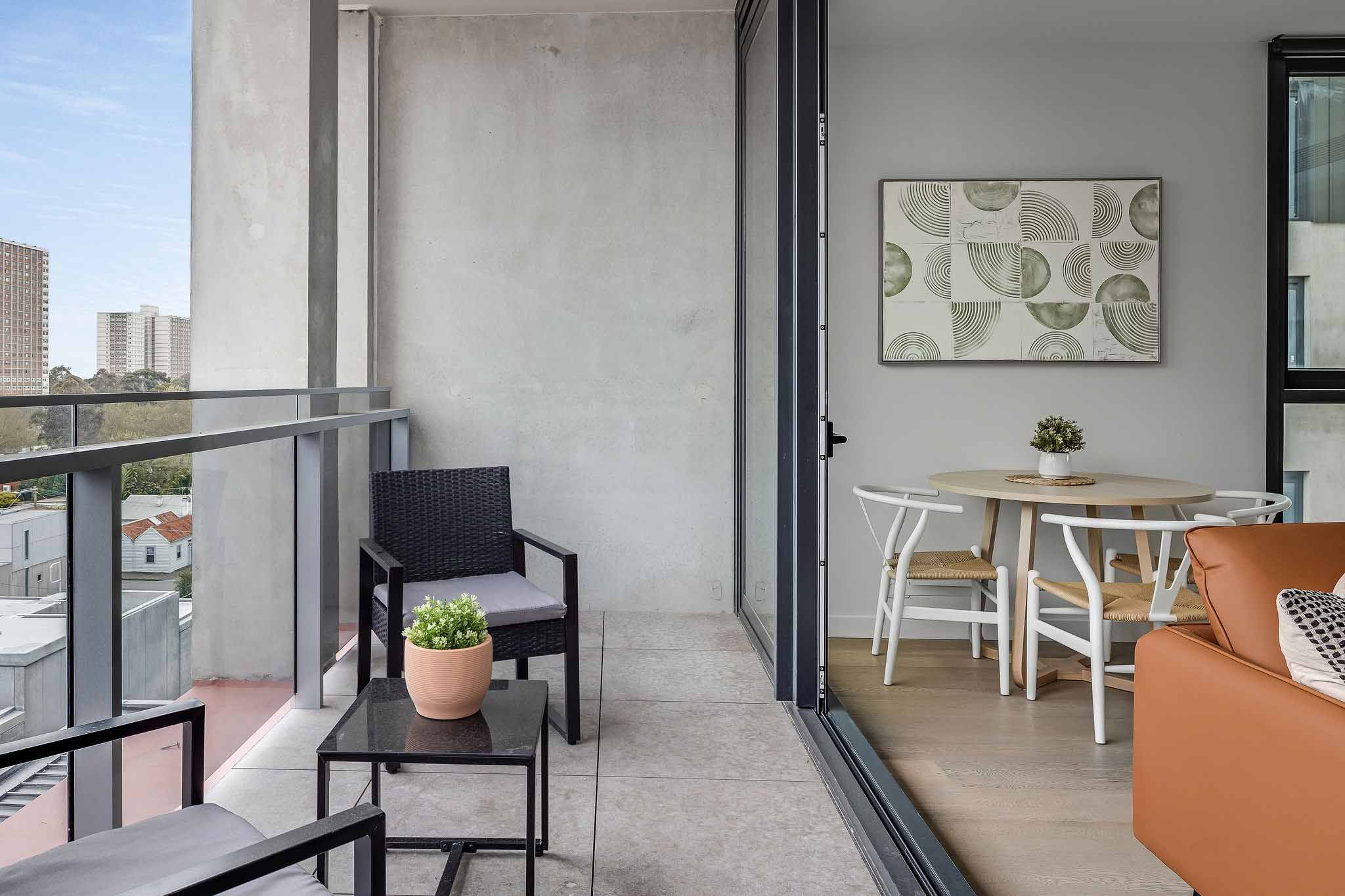 Balcony - One Bedroom - Home Richmond - Melbourne - Urban Rest
