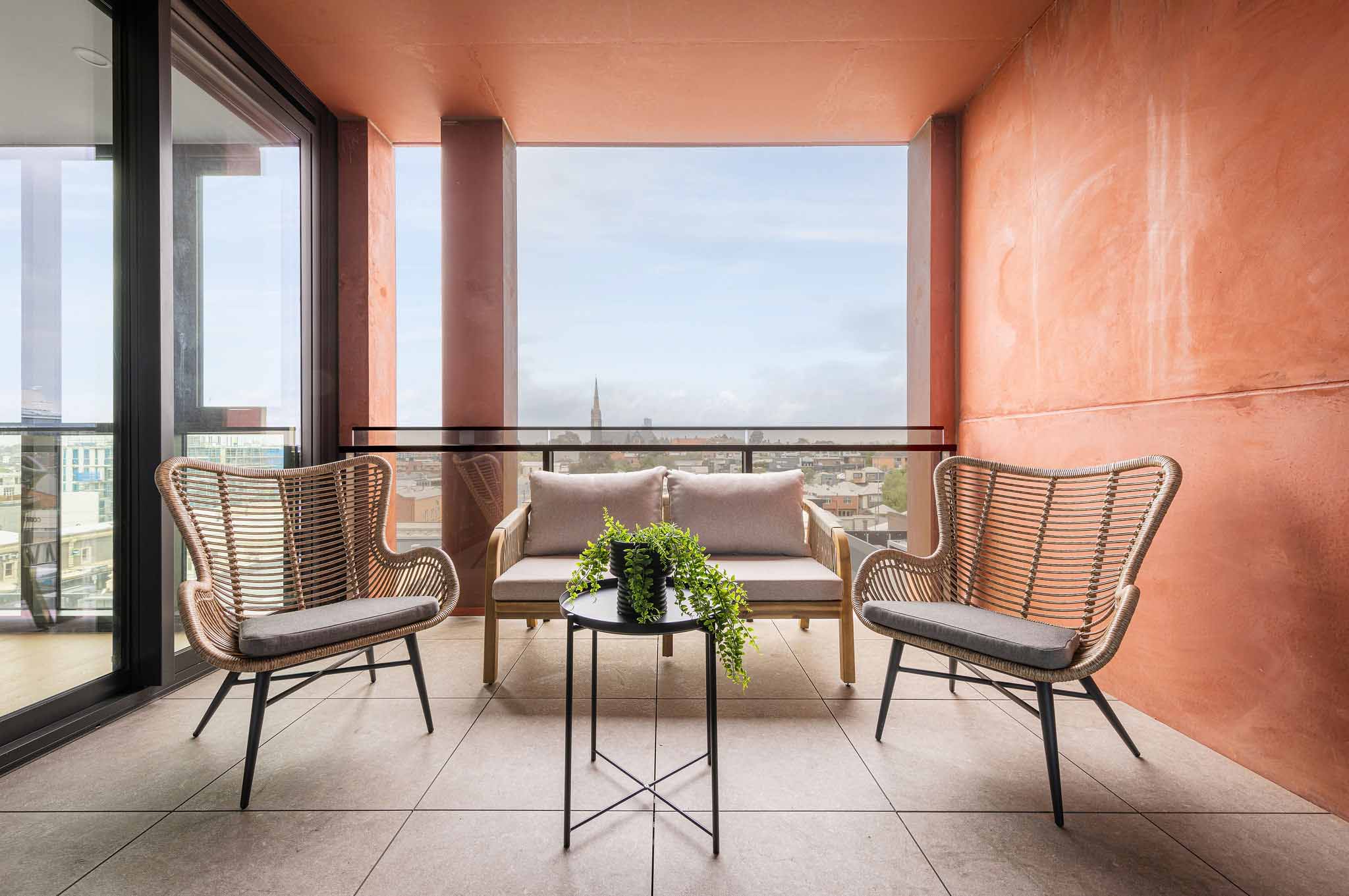 Balcony - Three Bedroom Apartment - Home Richmond - Melbourne - Urban Rest