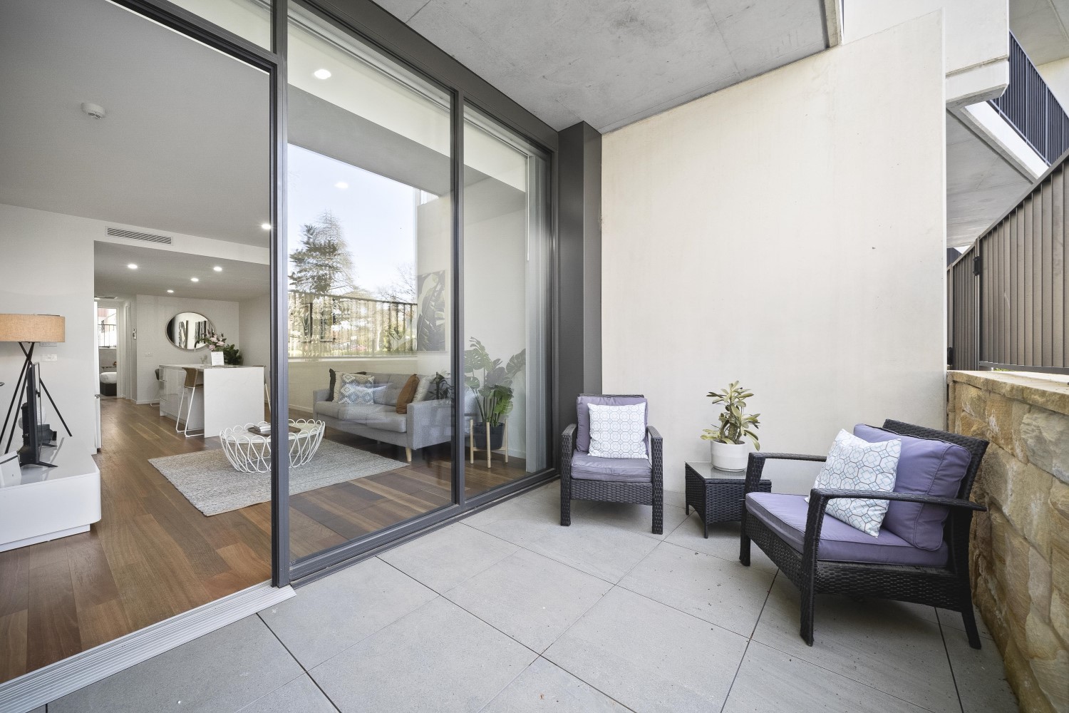 Patio - One Bedroom Apartment - Founders Lane Apartments - Canberra - Urban Rest