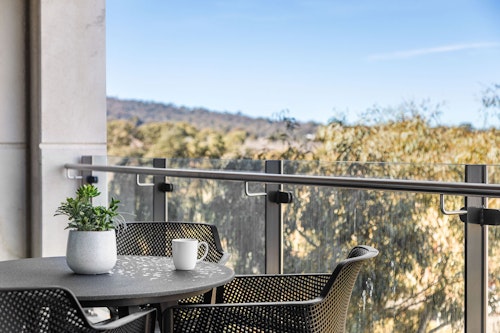 Balcony - Two Bedroom Apartment - Founders Lane Apartments - Canberra - Urban Rest