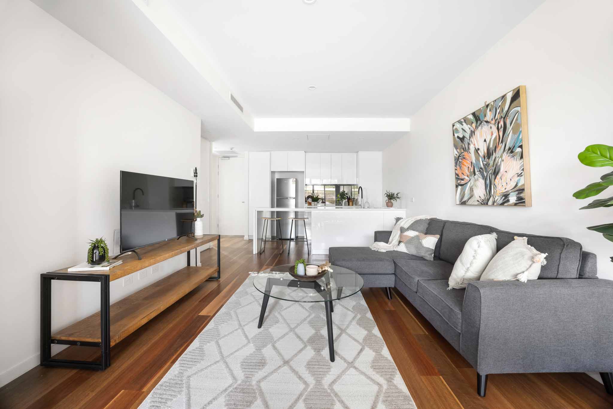 Lounge - Two Bedroom Apartment - Founders Lane Apartments - Canberra - Urban Rest