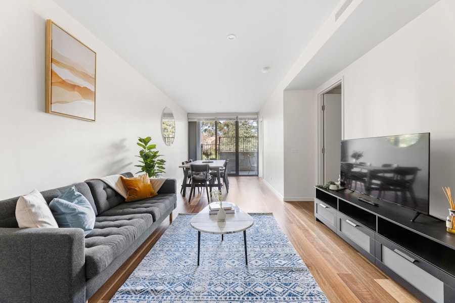 Living Room - Two Bedroom Apartment - Founders Lane Apartments - Canberra - Urban Rest