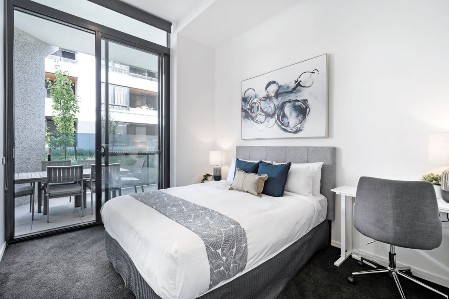 Bedroom - Two  Bedroom Apartment - Kerridge Street Apartments - Canberra - Urban Rest