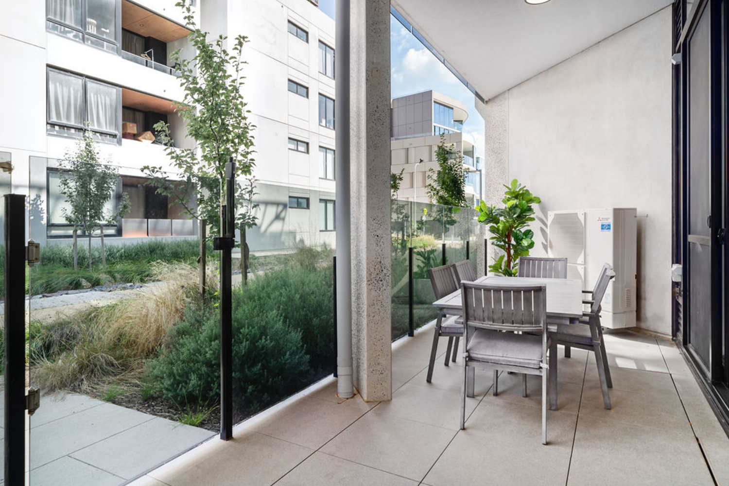 Outdoor Space- Two  Bedroom Apartment - Kerridge Street Apartments - Canberra - Urban Rest